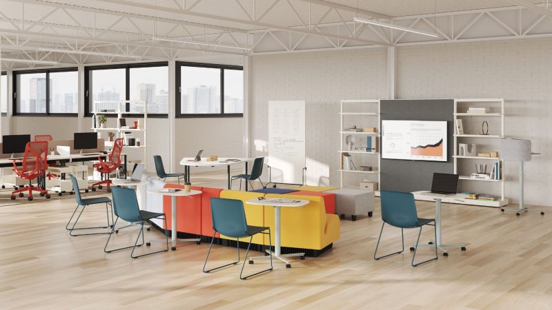 Herman Miller OE1 Huddle Table sfeerafbeelding